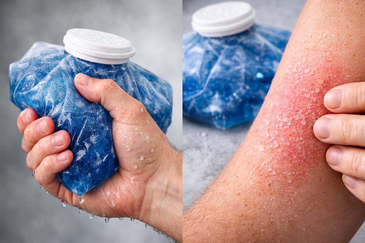 Is cold gel better than ice for sports injuries?