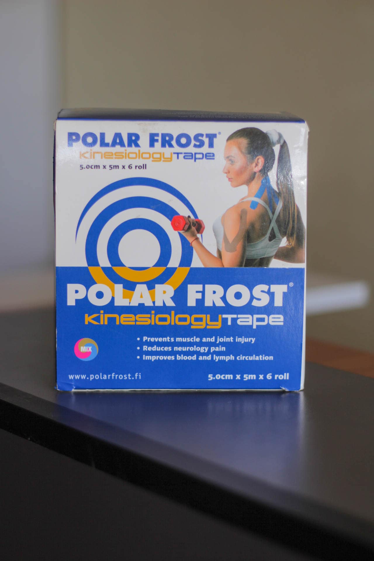 Polar Frost Kinesiology Tape bulk 6-roll box